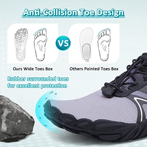 Image of ziitop Water Shoes for Men Women Beach Barefoot Swim Rock Climbing Pool Shoes Socks, Anti-Slip Breathable Quick Dry Lightweight Slip-on, Outdoor Sport Hiking Walking Boating Fishing Diving Surfing