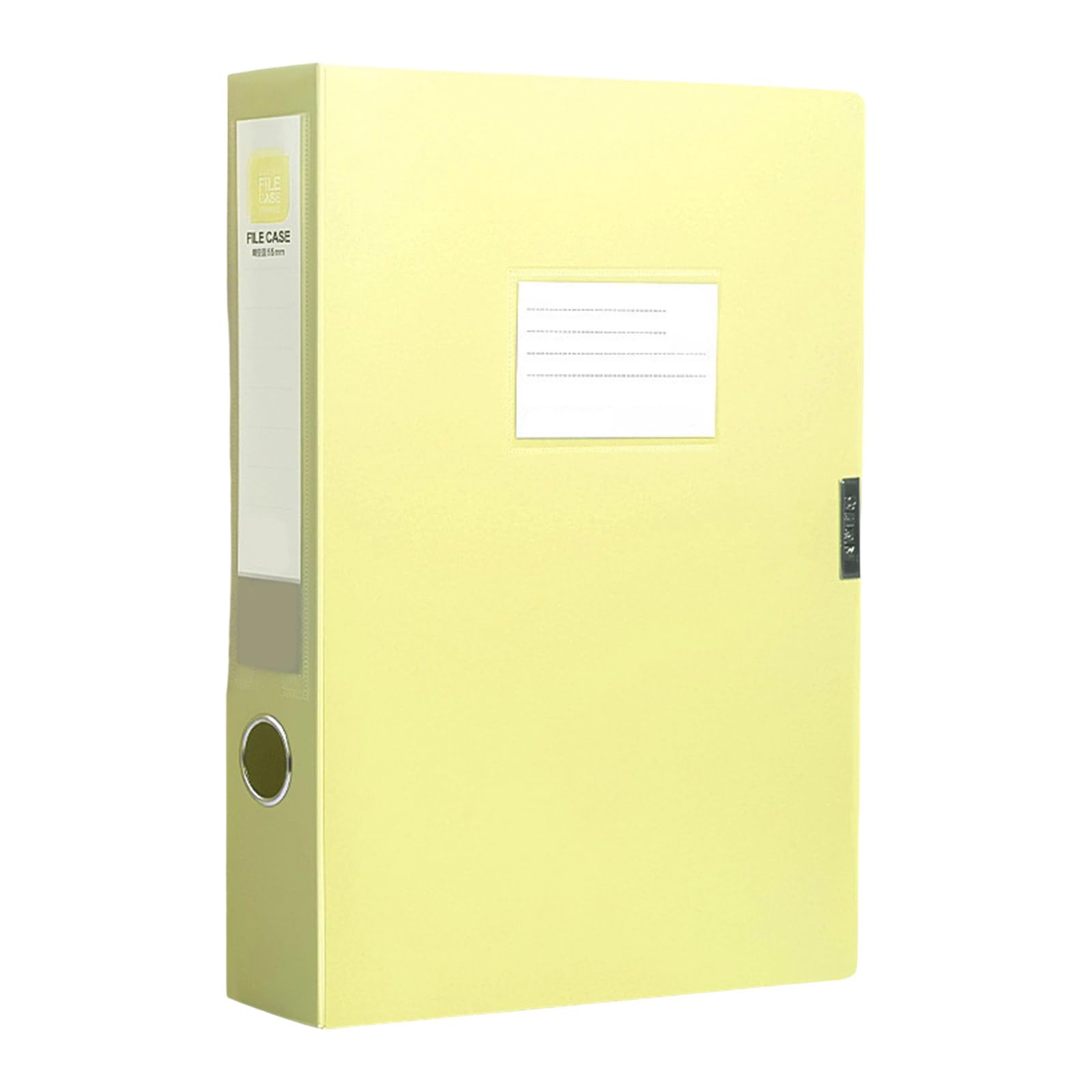 Hsioluted Yellow Capacity File Sorting Box Waterproof Documents Organiser Storage Box Hold 300 Sheets For School Supplies Elegant Desk File Organiser