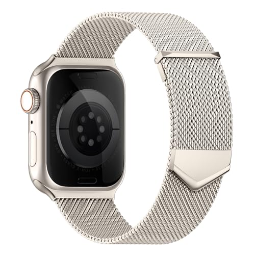 Metal Strap Compatible with Apple Watch Straps 46mm 40mm 41mm 38mm 42mm 44mm 45mm 49mm Women Men - Image 2