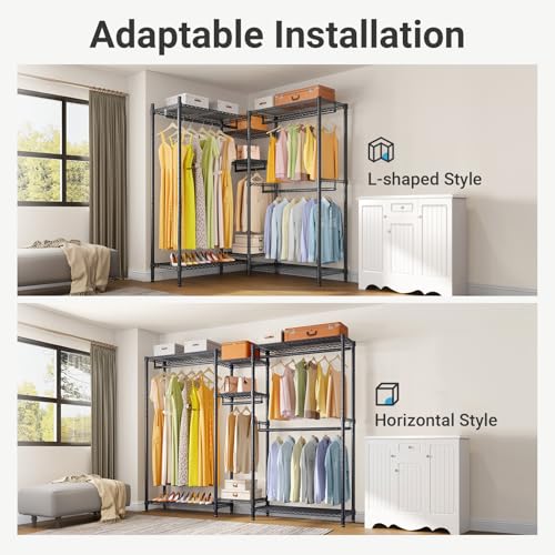 Image of VIPEK Classic V6 Plus Wire Garment Rack, Dynamic Closet System Adjustable