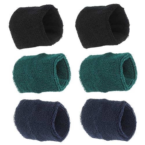 WOFASHPURET 3Pairs Breathable Compression Wristbands for Sports Elastic Wrist Brace for Basketball Tennis Gym and Outdoor Activities Durable Material Sweat Absorbent