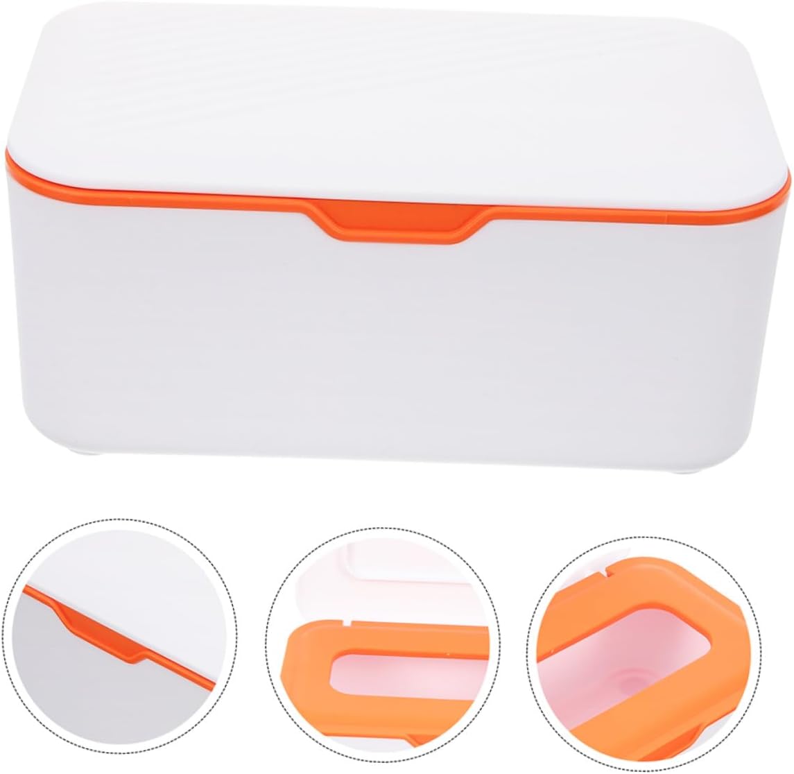 CHILDWEET 2pcs Portable Wipes Dispenser Box with Sealing Lid, Refillable Wet Wipe Holder for Travel and Outdoor Use, Sturdy Plastic Tissue Storage Container for Diapering