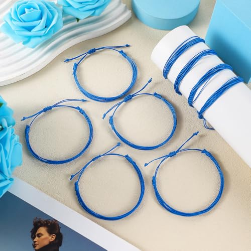 100 Pcs Colon Cancer Awareness Bracelets Bulk Blue Mental Health Adjustable Bracelets Inspirational Prostate Colon Cancer Gifts for Women Men Social Charity Event2