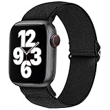 SITAFU Correa Compatible con Apple Watch Correa 42mm 44mm 45mm Pulsera de Nylon Elástica Hombres Mujeres - Correas de Repuesto Trenzadas Ajustables Compatible con iWatch Series 7 6 5 4 3 2...