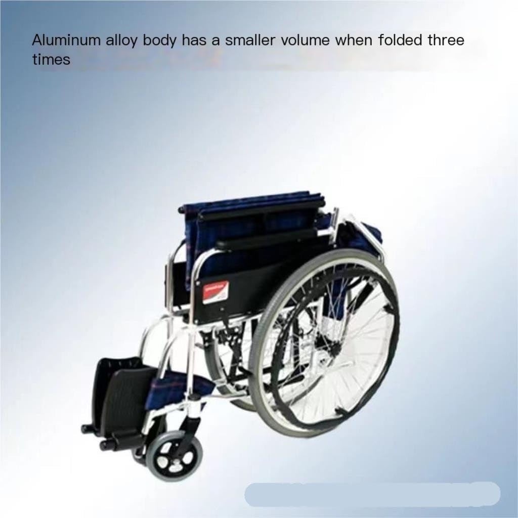 軽量車椅子ポータブル折りたたみ車椅子ハンドブレーキ付き高齢者手押し旅行 RAKU 車椅子 軽量 折りたたみ 自走 介助 兼用 アルミ製 持ち運び
