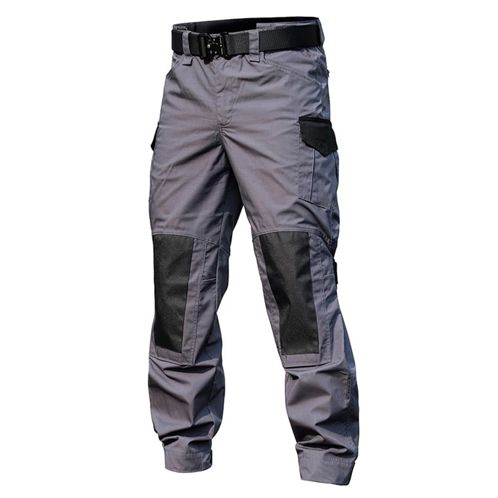 Pantaloni Tattici da Uomo, Pantaloni Dritti Multitasche, Pantaloni Cargo da Escursionismo E Caccia