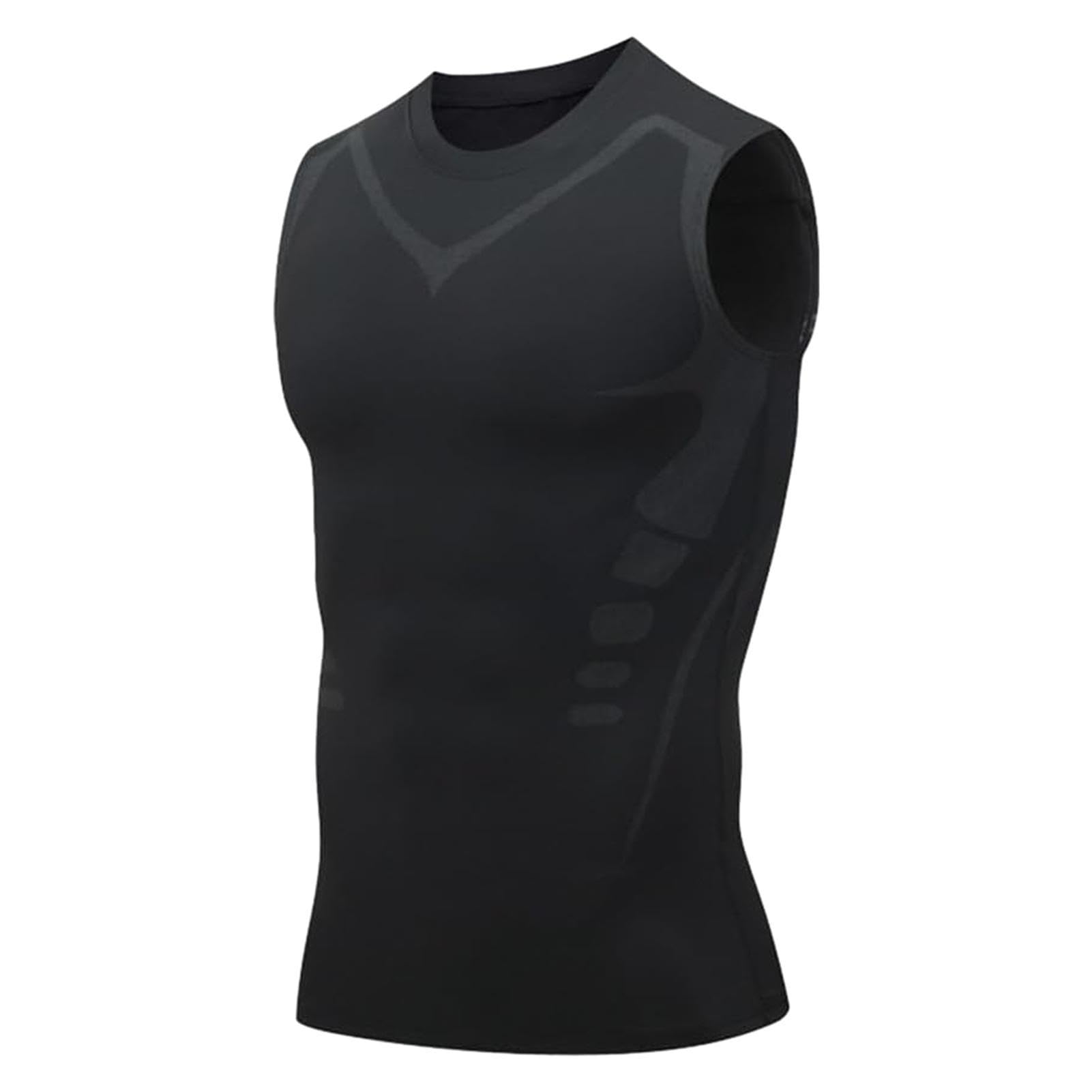 Ionic Shaping Vest | Slimming Belly Vest, Compression Tank Top, Shapewear Tight Undershirt Skin-Friendly for Cycling