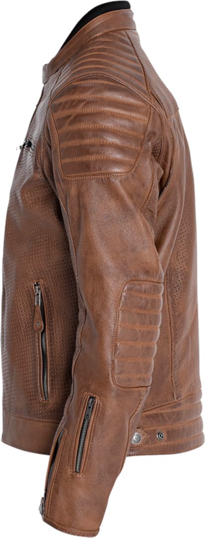 John Doe Giacca in pelle Storm I Giacca da moto I Uomo I Tobacco