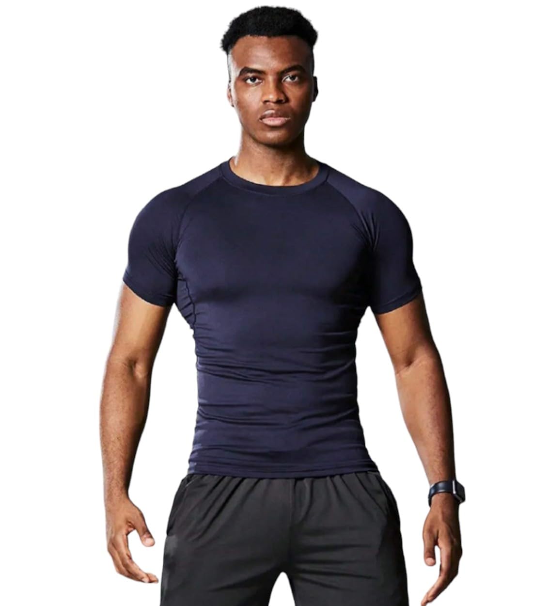 Mens Short Sleeve Compression Top for Swimming, Gym, Running and All Sports-image-26