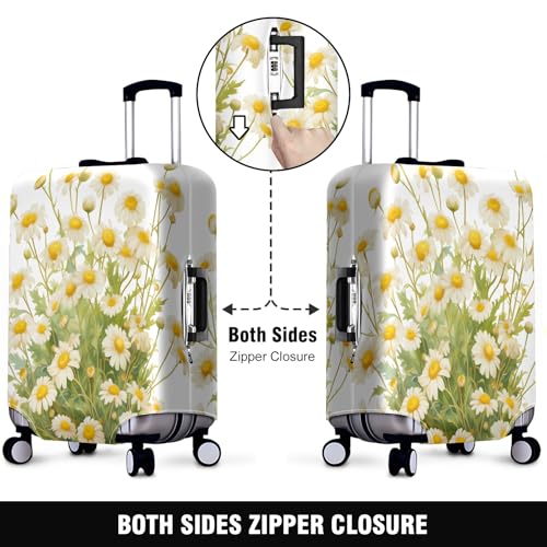 Floral Luggage Cover Suitcase Protector Travel Luggage Cover Carry on Luggage Cover Washable Baggage Covers for Suitcase Fit 30-32 Inch Luggage2