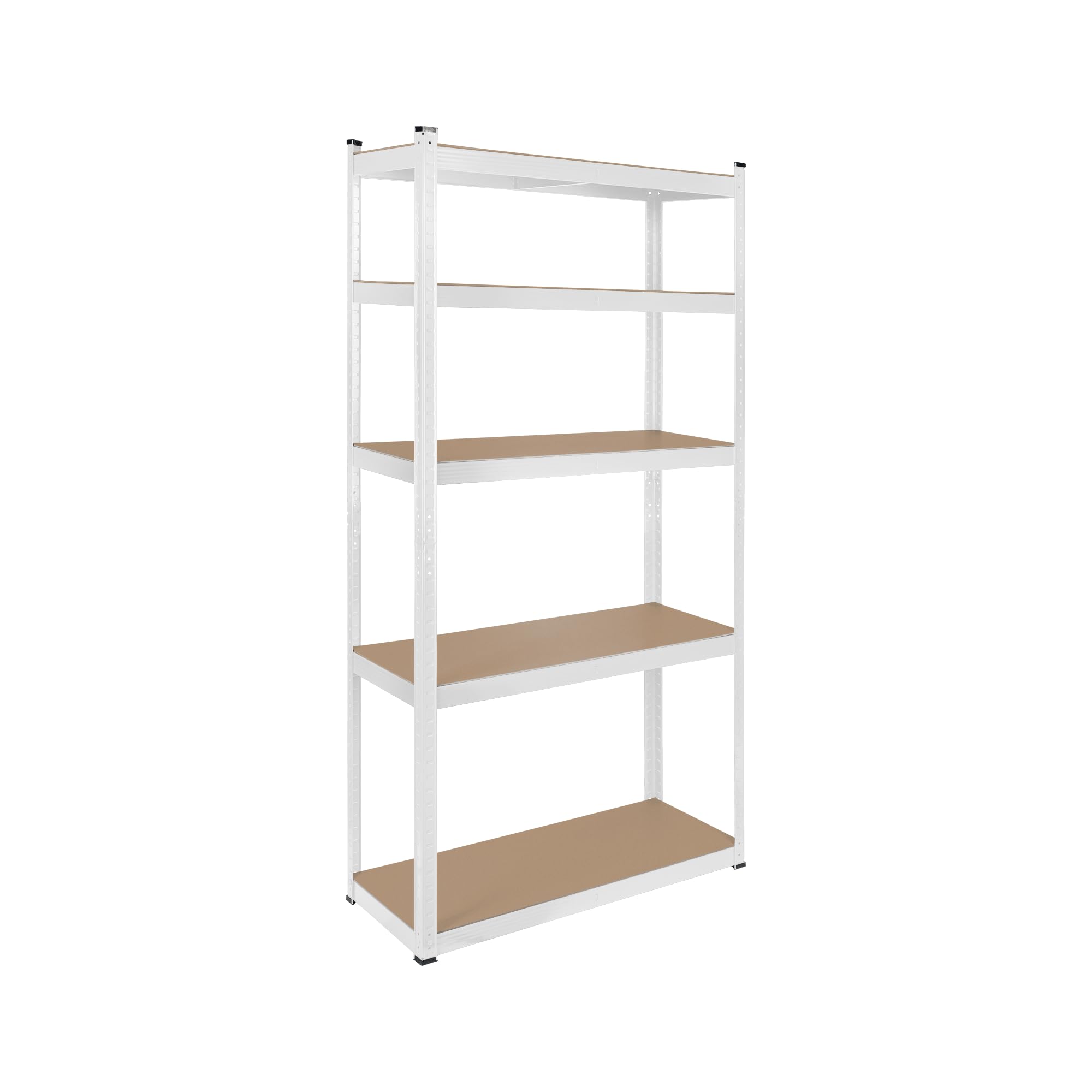 Rebel Étagère d'entrepôt en métal 180x90x40 Blanc RB-1251W