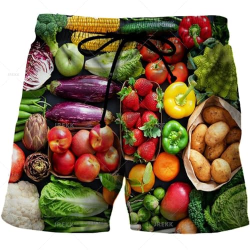Men‘s Gourmet Food Graphic Beach Grilled Sausage Shorts for 3D Printed Sausage Boardshorts Meat Sausage Short Pants4