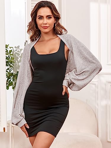 Image of ZAFUL Women's Sheer Shrug Y2K Long Sleeve Cardigans 2026 Irregular Tie Front Bolera