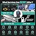 CGSULIT Car Code Reader SC301 OBD2 Scanner with Smog Check & Check Engine Light Reset, Read/Clear Error Code, Live Data, DTC Lookup, On-Board Monitor Test, Diagnostic Scan Tool for Cars After 1996