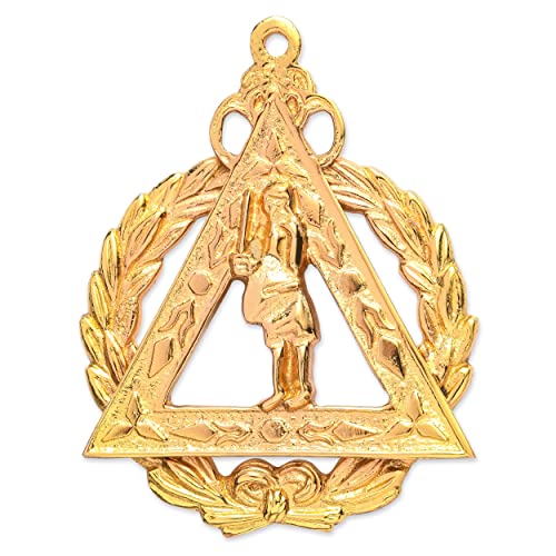 BRICKS MASONS Grand Captain of Host Royal Arch Chapter Officer Collar Jewel - Gold Metal