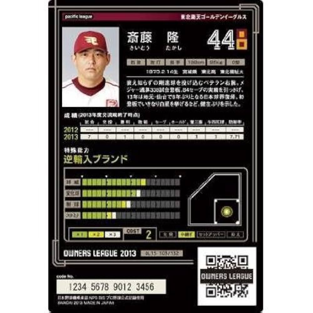 Amazon.co.jp: オーナーズリーグ/15弾/OL15 103/楽天ゴールデン