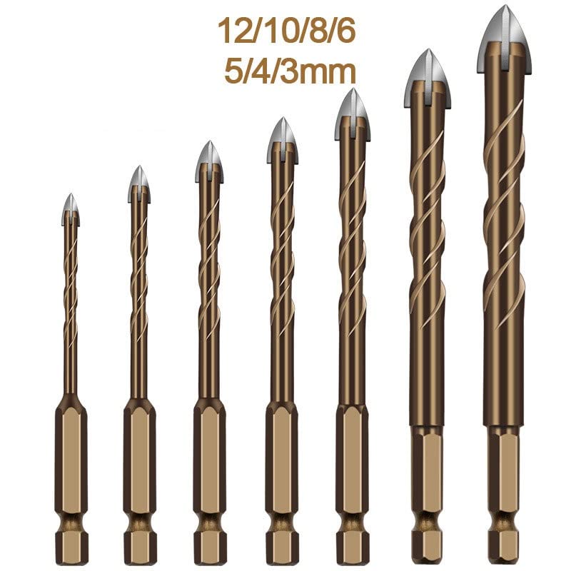 Set de brocas hexagonales 3-12 mm para múltiples materiales miniatura 3