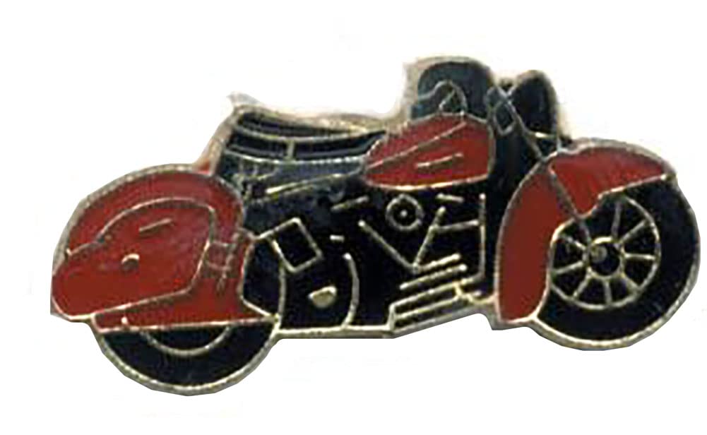 Red & Black Motorcycle Bike Motorcycle Hat Cap Lapel Pin HP1617