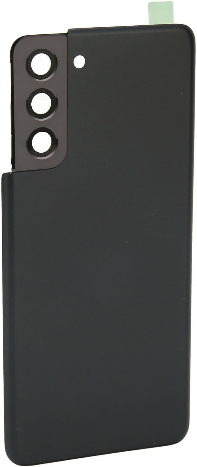 CCYLEZ for Back Glass Cover, Phone Rear Door Housing Replacement with Pre Installed Camera Frame (Black)
