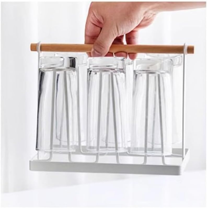 Cup Holder Storage Rack Tea Drainage Tray