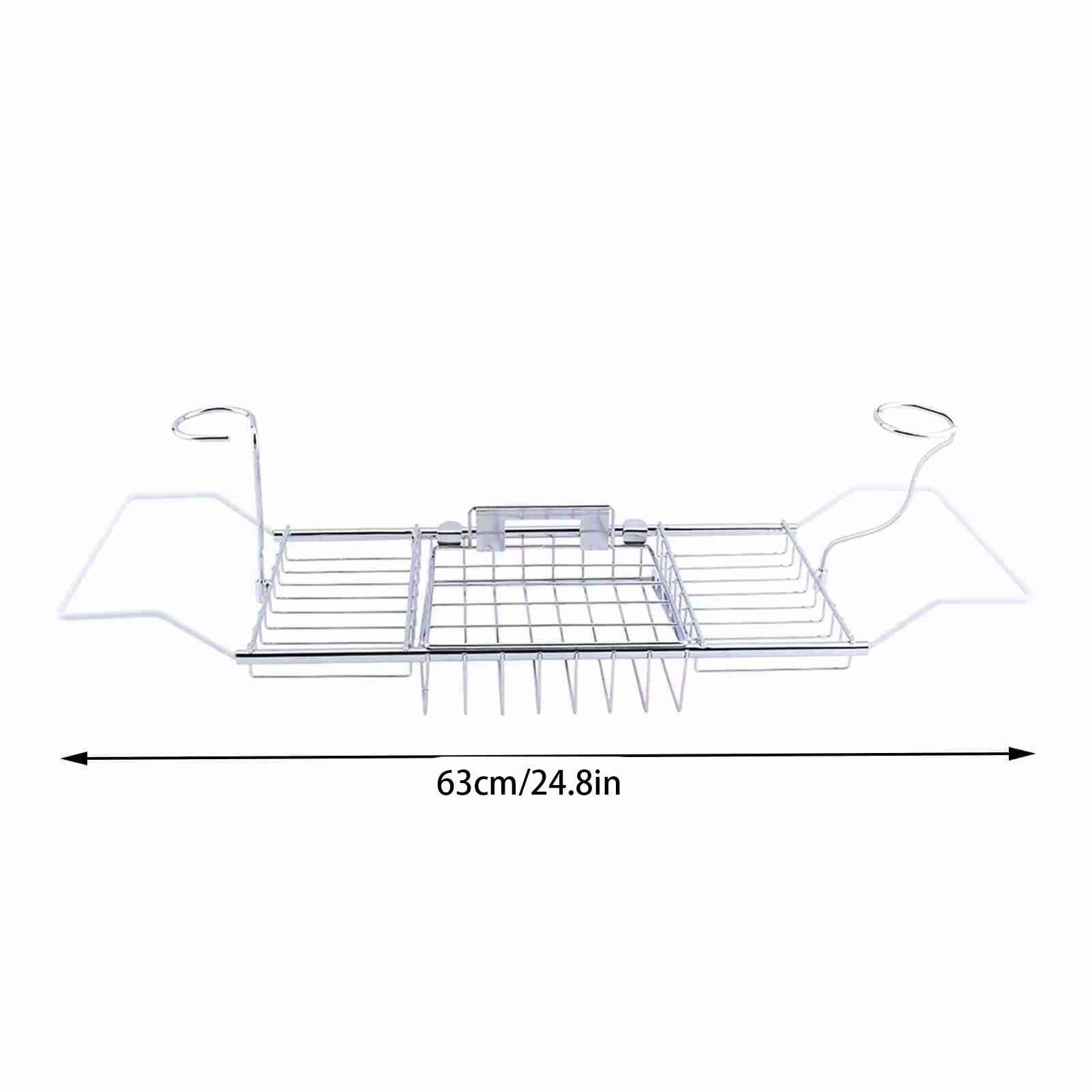 Bandeja de bañera extensible ajustable con soporte para vino, nizer de baño para jabón, champú y boo, accesorio de spa perfecto para relajarse