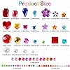 MYDBUYSOME 2774pcs Gem Stickers Jewels for Crafts, Self Adhesive Rhinestone Jewel Stick on Gems, Acrylic Bling Heart Stickers, Craft Supplies for Kids #1