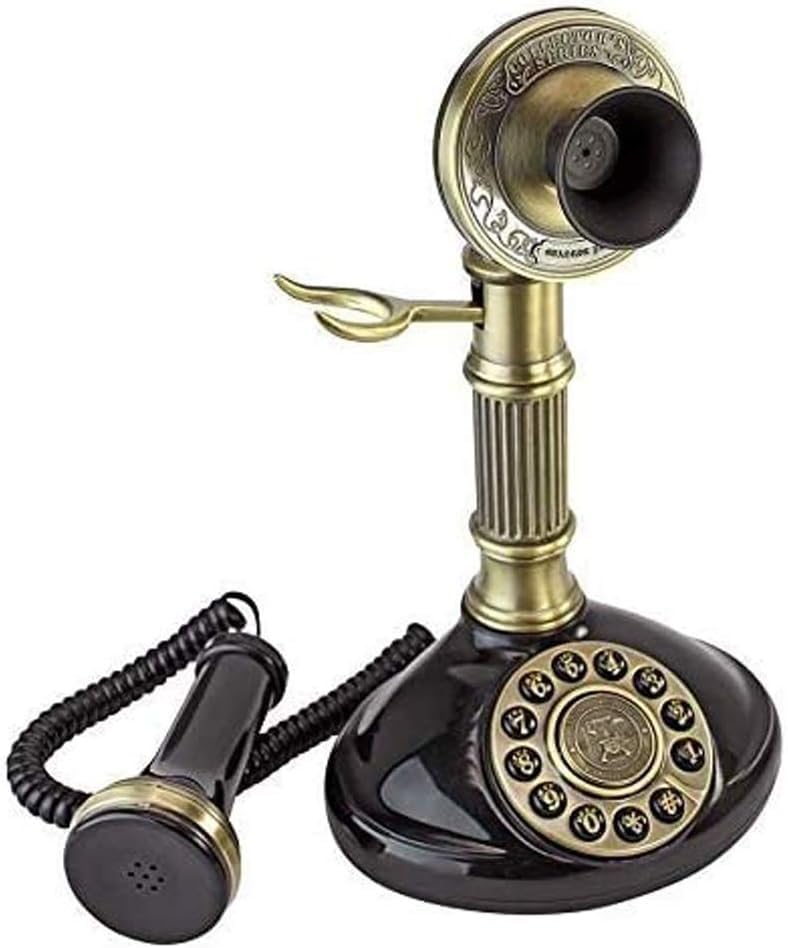 Teléfono Antiguo de Pila 1897 Estilo Retro Decorativo miniatura 5