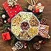 Holiday Nuts gift Basket - Delicious Mixed Cravings Gourmet Collection, Features 7 Sectional Platter with Freshly Roasted Nuts, Christmas Gift Basket for Men and Women.