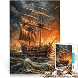 Rompecabezas para Adultos de 1000 Piezas Barco de Vela Hecho de cartón para y a Partir de 14 años Inicio Juegos Educativos Juguetes de Bricolaje Grandes Regalos y Juguetes tamaño：26x38cm