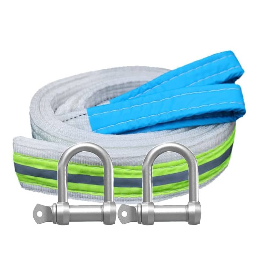 Amazon | 牽引ロープ 車用脱出ロープ 脱輪 スタック車用 泥道 雪