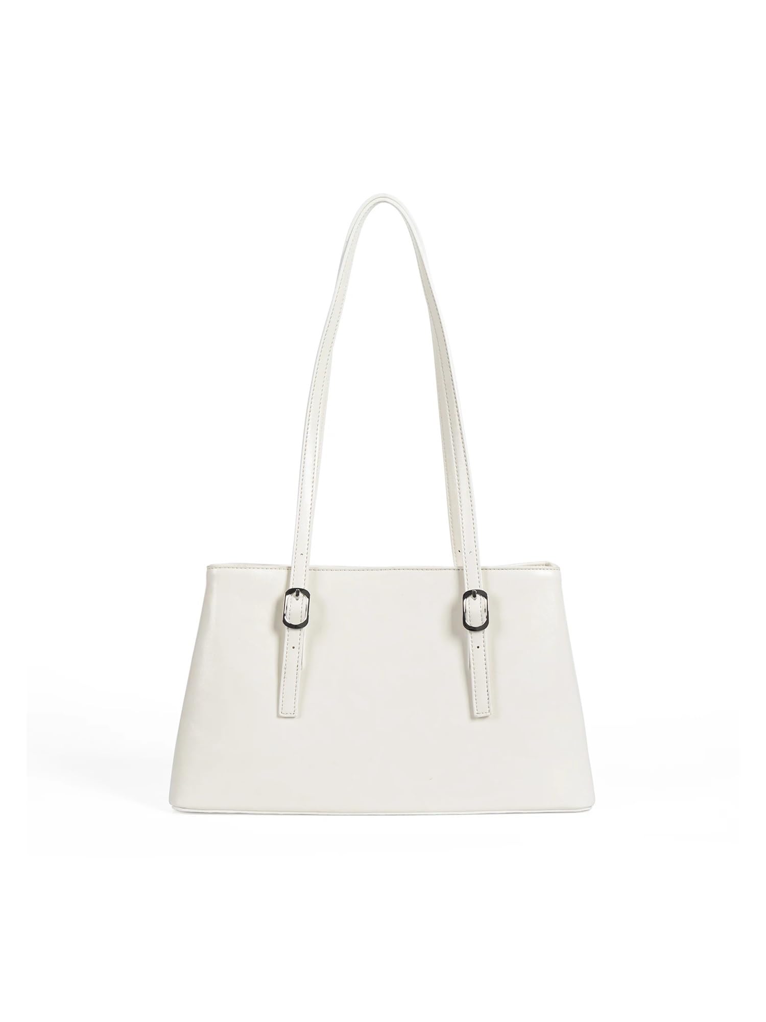 Borsa Tote da Pendolare Borsa a tracolla in pelle cerata, grande, capiente, semplice, da donna, autunno inverno per Ufficio