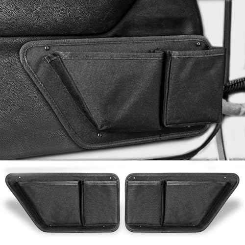 CALBEAU Oxford Front Door Storage Pockets Box 2PCS Door Storage Pockets for 2011-2018 Jeep Wrangler JK JKU Accessories 2/4-Door Door Net Pocket Replacement