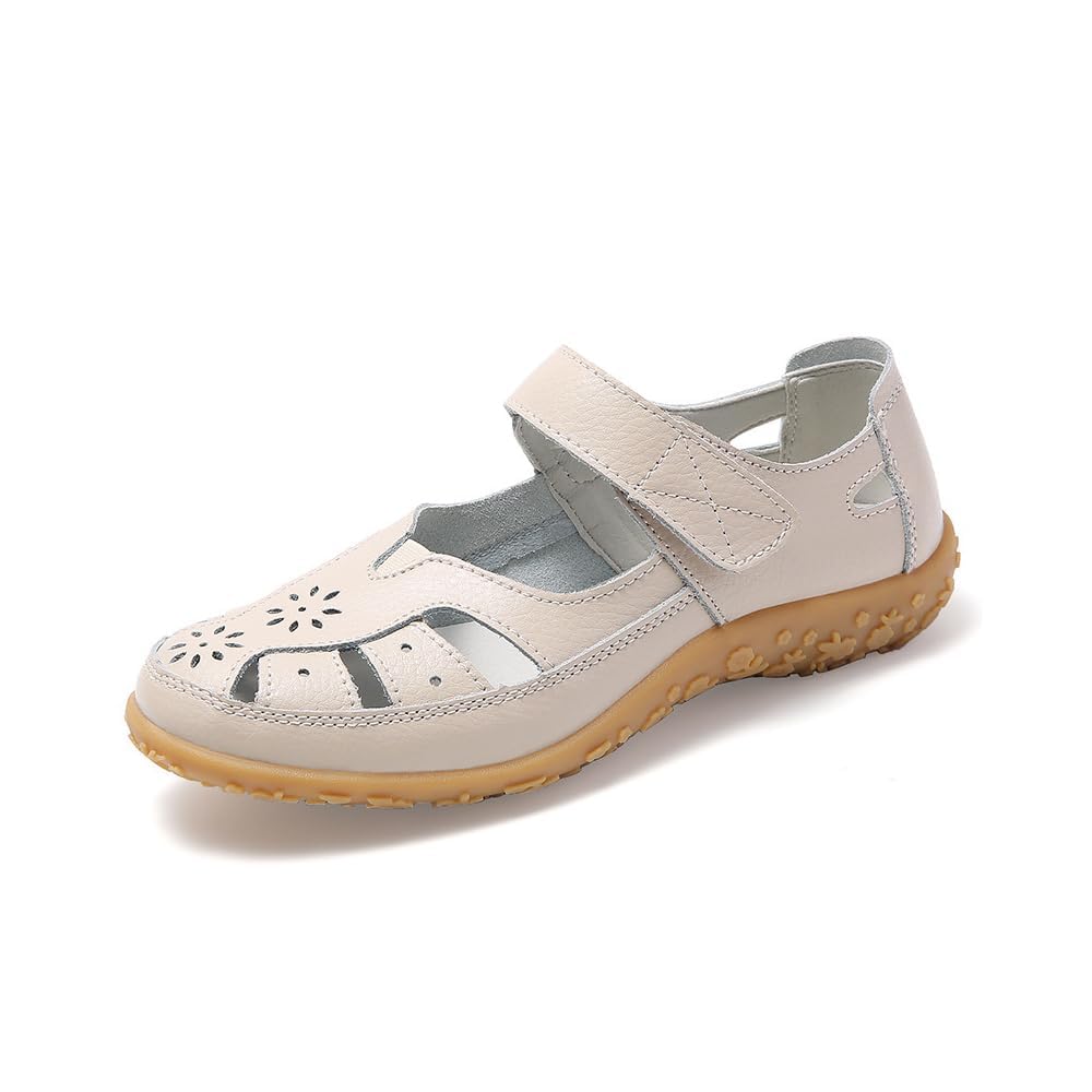 TangDao Sandalias Planas de Mujer para el verano Sandalias Casual de Mujer Sandalias de Piel de Mujer
