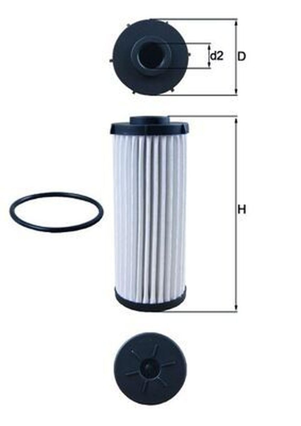MAHLE Filtro hidráulico HX 139D, transmisión automática