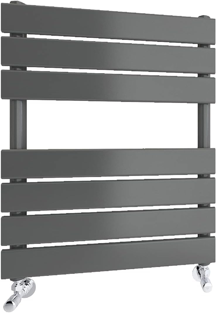 Radbliss Bathroom Towel Rail Radiator 650x500(HxW) mm Anthracite Flat Panel Central Heating Ladder RAD