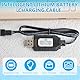 USB RC Ladegerät Kabel 7,4 V LiPo Akku Ladegerät mit SM‑3P Stecker, Inkl Überladeschutz LED Anzeige, Effiziente Ladeleistung 1 A, Universal USB Batterie Ladekabel für RC Autos Drohnen