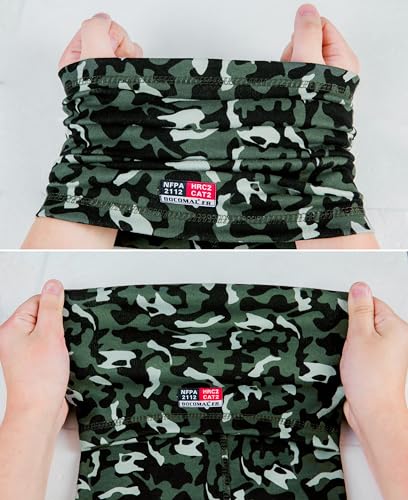 Image of BOCOMAL FR Neck Gaiters Face Mask 7oz Mightweight Flame Resistant Welding Hood NFPA2112 CAT2