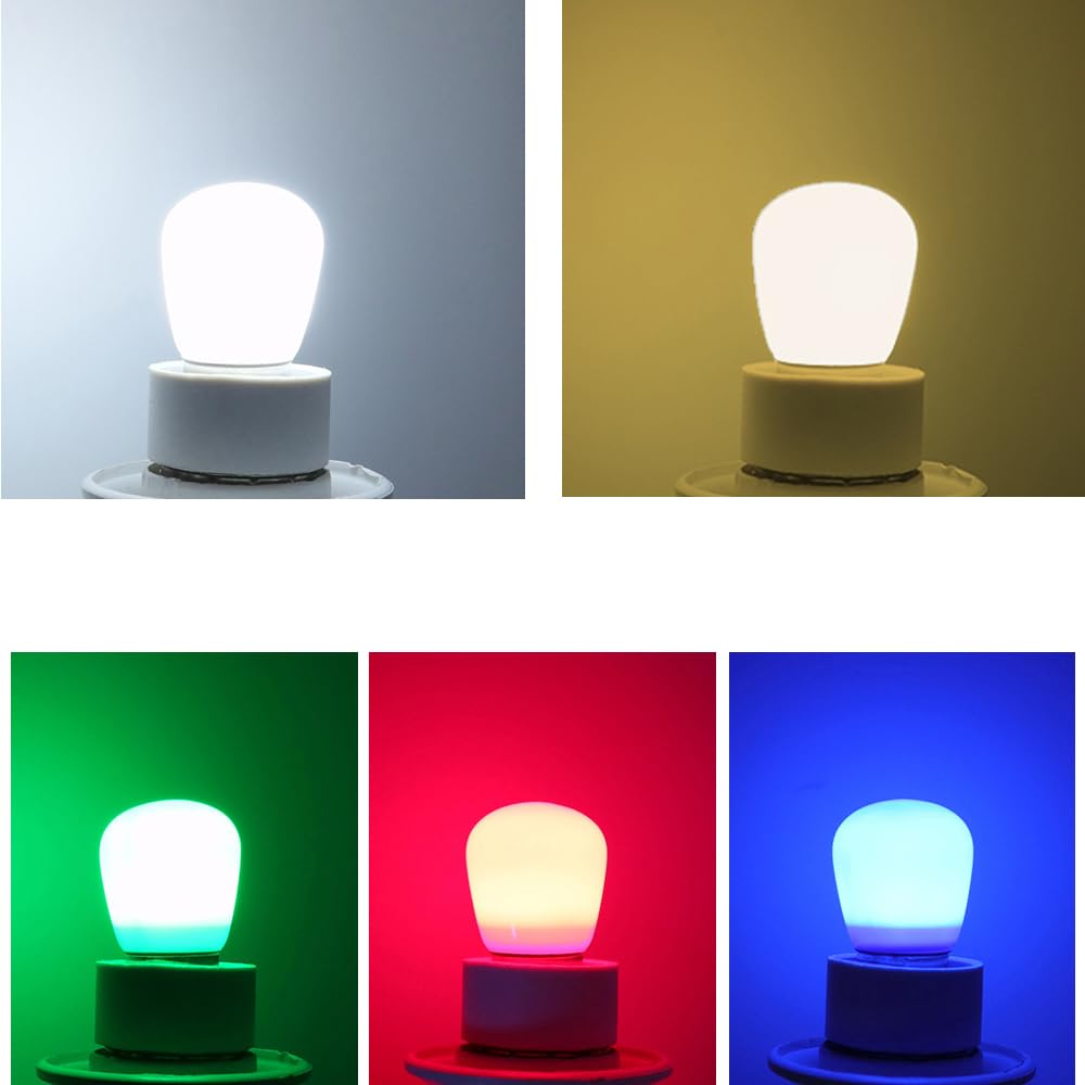 Lamptobe Lampadina E14 LED blu, 3W E14 piccole lampadine a vite Edison effetto luci blu, 220v SES e14 lampadina a led blu, per Halloween/Natale/decorazione della stanza, confezione da 4
