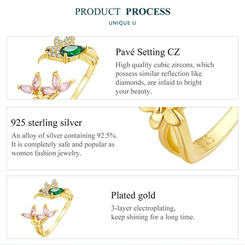 Bague Feng Shui au quotidien avec anneau ouvert lotus en argent 925 - 6