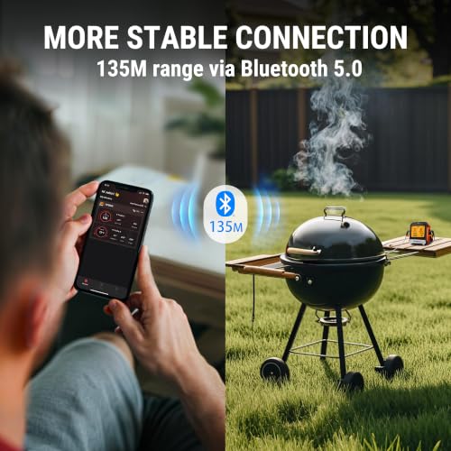TempPro Fleischthermometer Bluetooth 135M Grillthermometer Kochthermometer – Ansicht 2