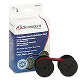 Dataproducts R3027 Compatible Ribbon - Compatible Universal Calculator Spool C Wind Black/Red Nylon Ribbon (OEM# 19-2076-891)