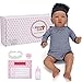 Jinyi Poupée bébé Fille Reborn, Corps accentuant 22 Pouces / 55 cm Poupée bébé Reborn, Les Cheveux Peuvent être lavés et peignés à la Maison Filles pour Chambre d'enfants