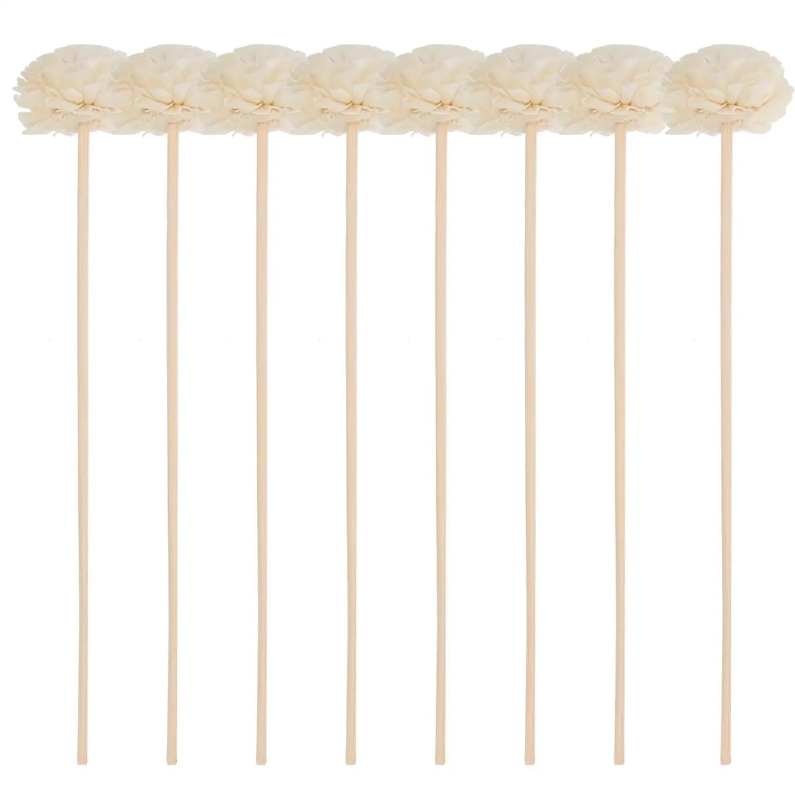 XUCZHAI 10 Pcs Diffuser Sticks Dried Flowers Aromatherapy Rattan Vines Scented Fragrance Home Decoration Flower Shape