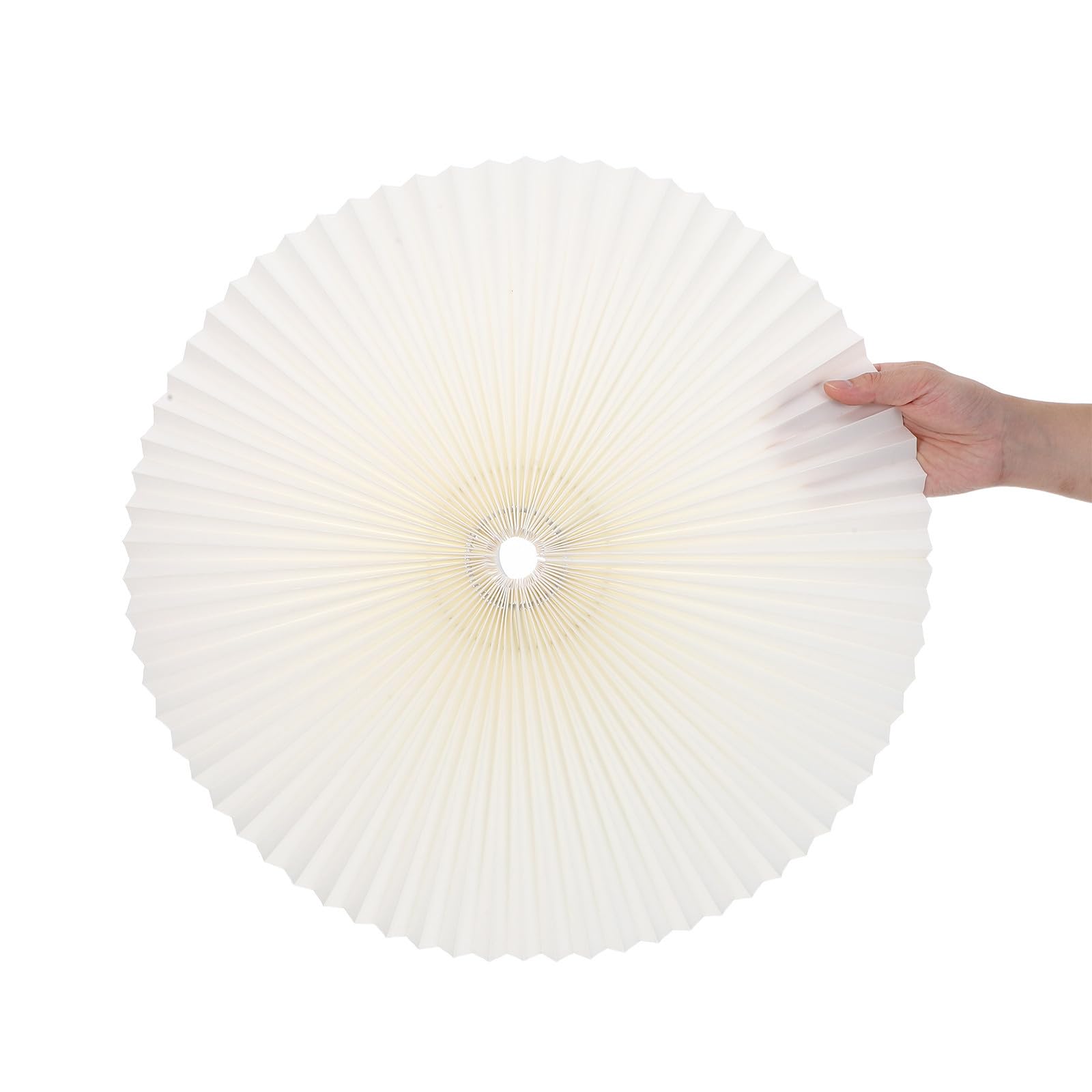 Abat-jour Décoratif en Tissu Beige, Cadre Fer Rotatif 360°