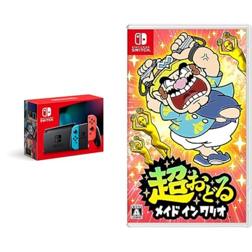 Nintendo Switch Joy-Con(L) ネオンブルー/(R) ネオンレッド+超おどる メイド イン ワリオ -Switch セット