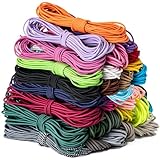 Aegero Elastic Bungee Cord, 1/8' x 50' Heavy Duty Bungie Cord,Kayak Stretch String Rope,Black Shock Cords,for DIY Projects,Kayak Strap Tarp Tie Down Canopy Boating Camping Tent Crafting Patio