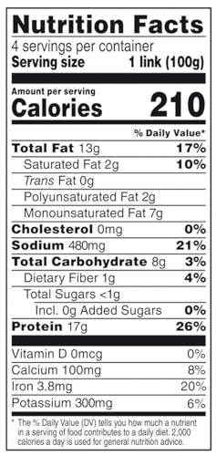 Beyond Meat 1S6 Sausage Plant-Based Dinner Links, Hot Italian 14 Oz thumb #2