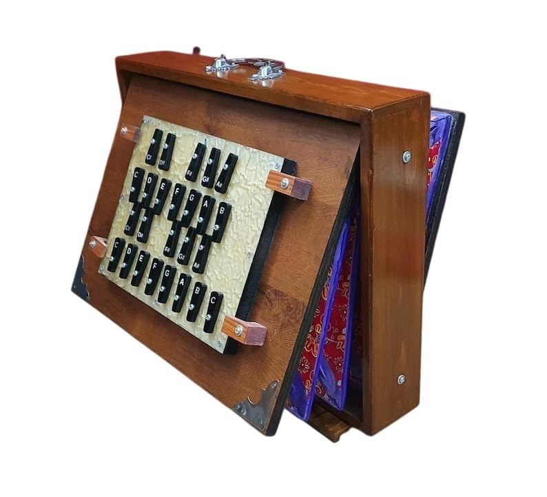Special 25 Keys 16X12X3"", 2 Sets of Reeds, Key-C To B-First- Sec Octaves Wood and Ply 440Hz & (432Hz ON REQUESTED), with and W/O PEDAL, with Bag, BK12587458965424111