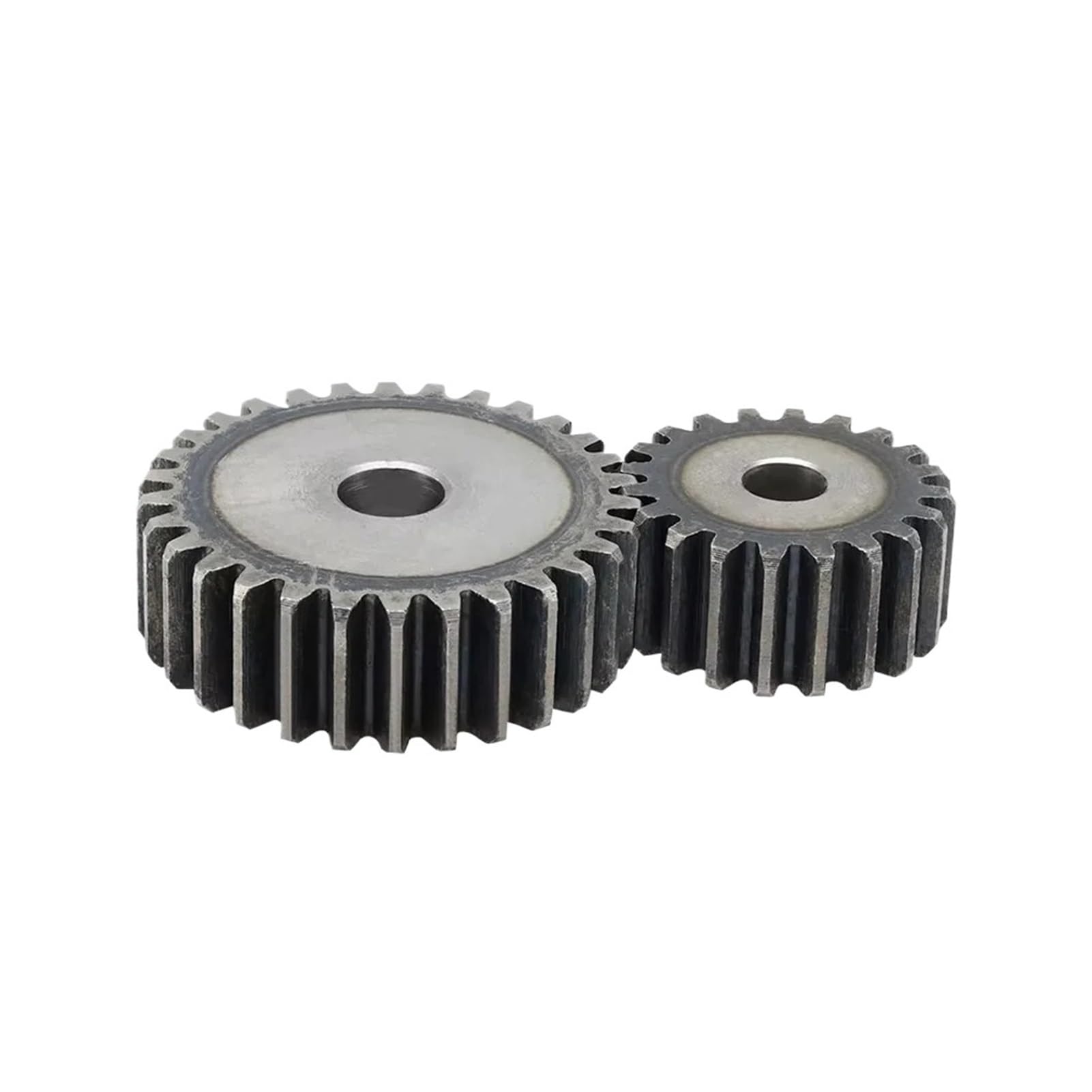 Gutuyehkea One Color Spur Gear 1.5M-24T/25T/26T/27T/30T/31T/32T/33T Carbon Steel Cylindrical(1.5M 32T-Bore 10Mm)