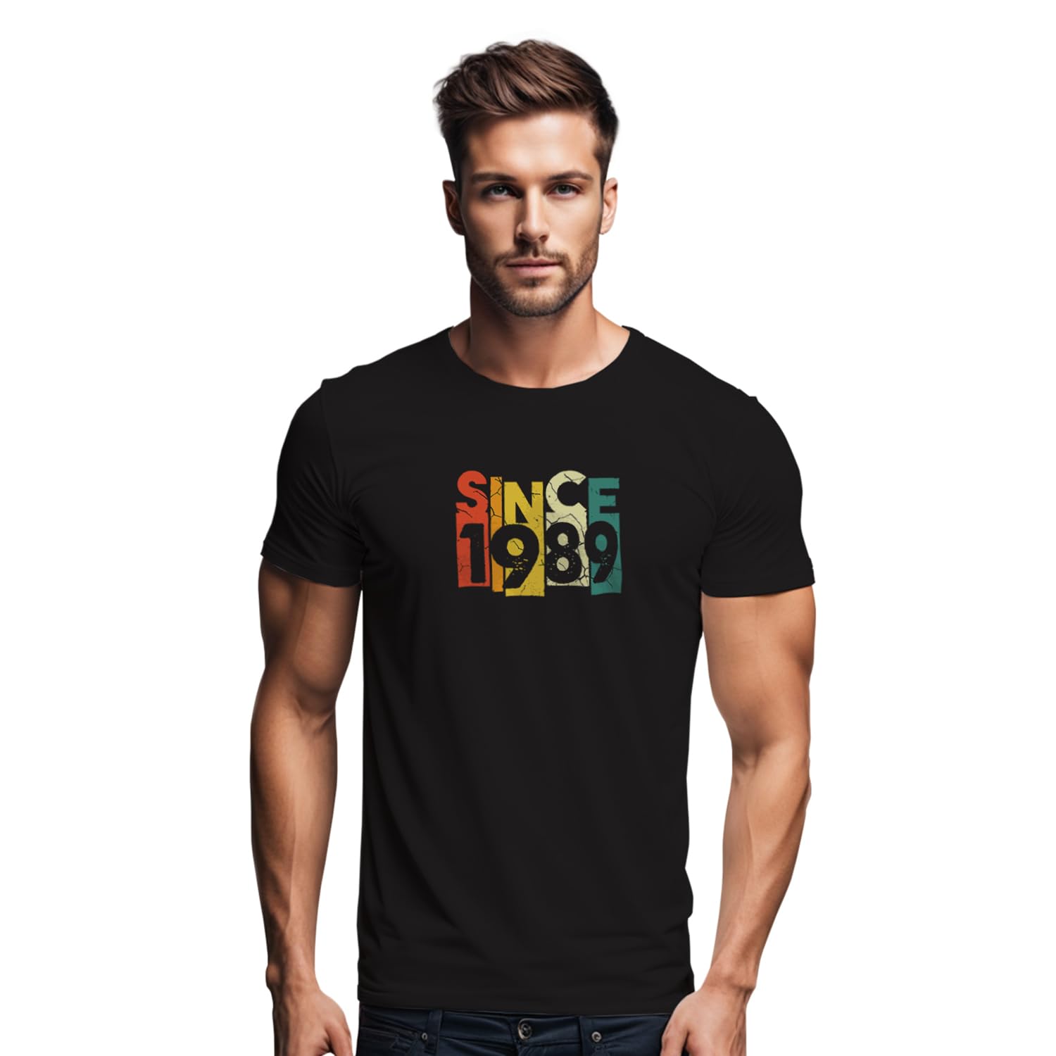 Tantra T-Shirts – Retro 'Since 1989' Graphic Tee for Adults – Vintage Birth Year Shirt (1979-1999) – Unisex Casual Cotton T-Shirt